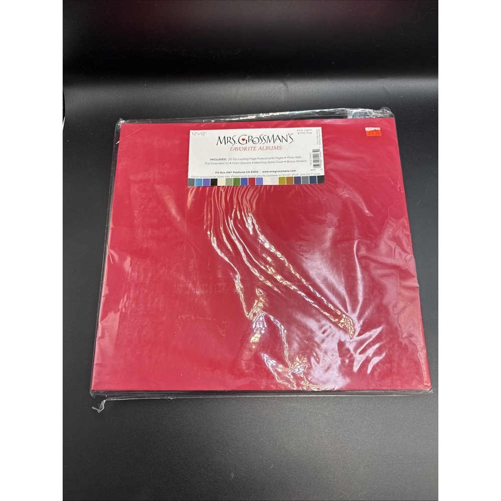 Mrs. Grossman's Favorite Albums‎ 12" x 12" Scrapbook Red New